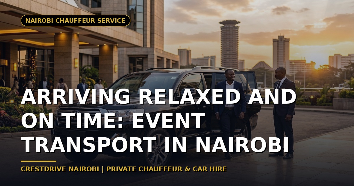 Arriving Relaxed and On Time: Event Transport in Nairobi
