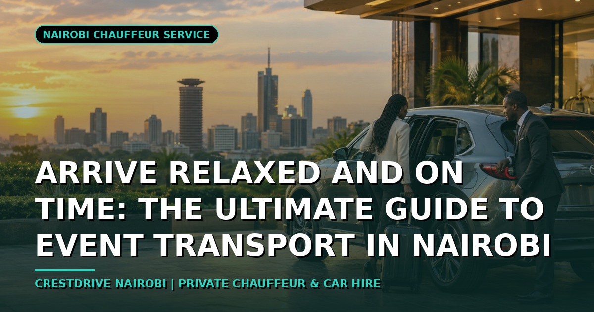 Arrive Relaxed and On Time: The Ultimate Guide to Event Transport in Nairobi