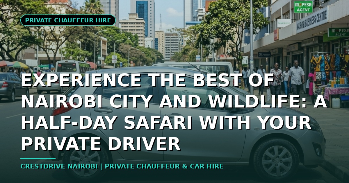 Experience the Best of Nairobi City and Wildlife: A Half-Day Safari with Your Private Driver