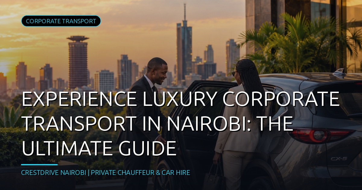 Experience Luxury Corporate Transport in Nairobi: The Ultimate Guide