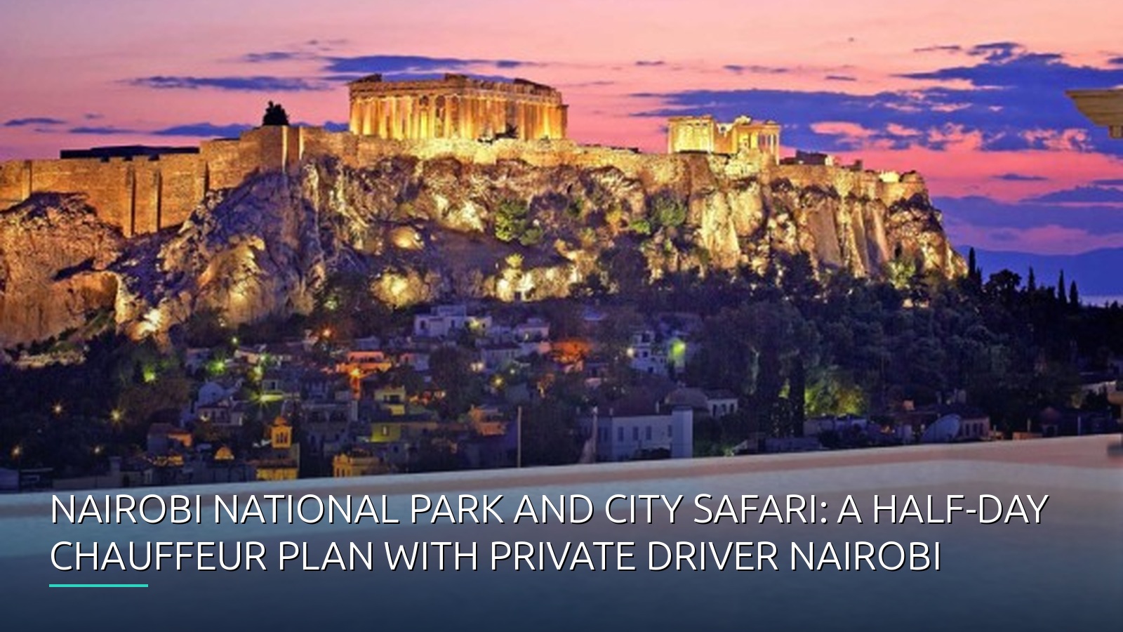 Nairobi National Park and City Safari: A Half-Day Chauffeur Plan with Private Driver Nairobi