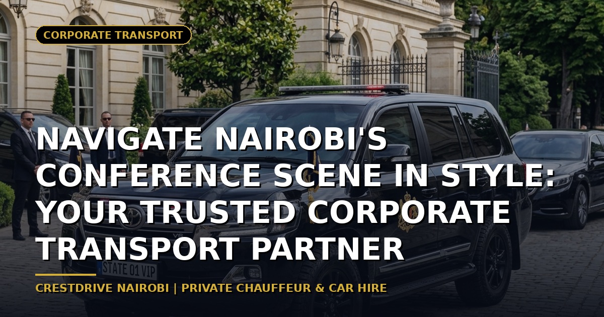 Navigate Nairobi's Conference Scene in Style: Your Trusted Corporate Transport Partner