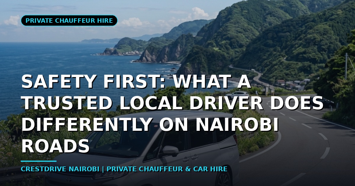 Safety First: What a Trusted Local Driver Does Differently on Nairobi Roads