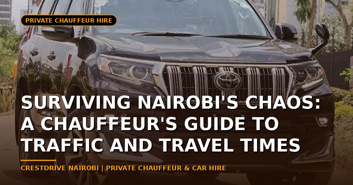 Surviving Nairobi's Chaos: A Chauffeur's Guide to Traffic and Travel Times